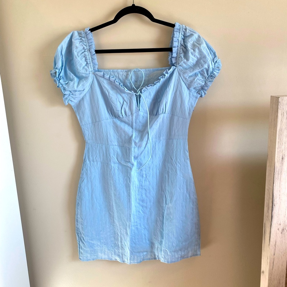 Light blue mini dress